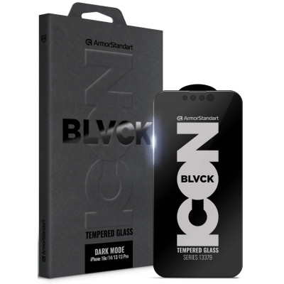 Скло захисне Armorstandart Dark Mode Apple iPhone 16e/14/13/13 Pro (ARM85814) Вінниця - фото 1