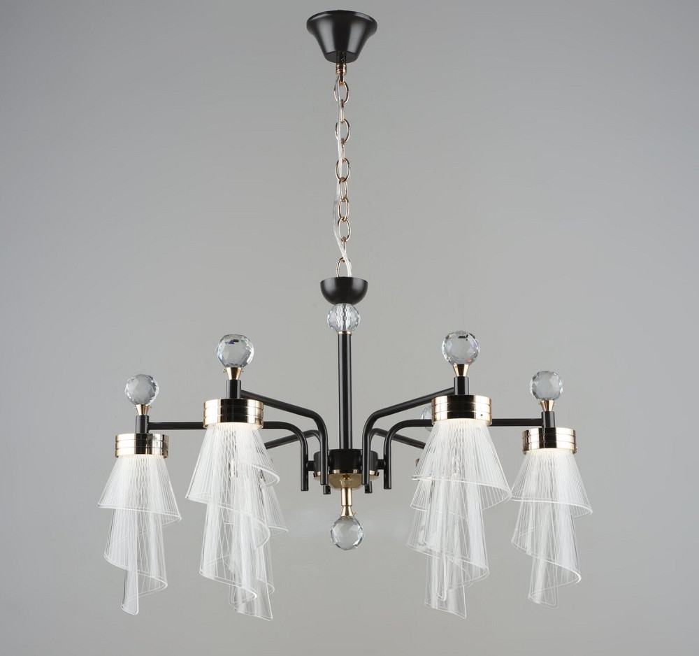 SIRIUS Люстра підвісна класична Sirius B /6 COFFEE+FGD 72W Коломия - фото 1