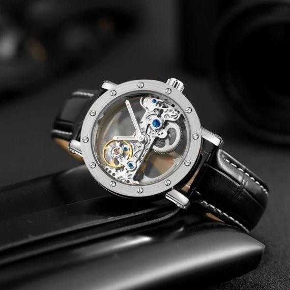 Мужские наручные часы Forsining Air Silver Винница - изображение 16