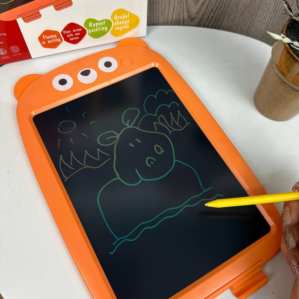 Дитячий планшет для малювання lcd Ведмідь, планшетка для мистецтва ведмедик дитячий 12 дюймів Жовтогарячий ( 24838 ) Харьков - изображение 8