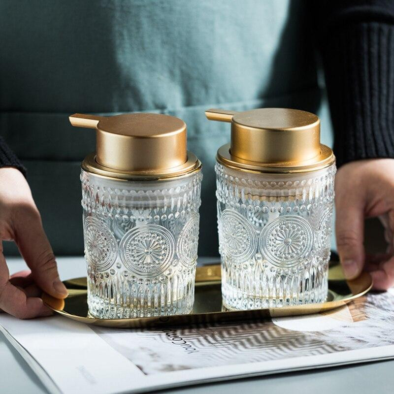 Дозатор для жидкого мыла, моющих средств стеклянный Bathlux 200 мл Каменец-Подольский - изображение 4