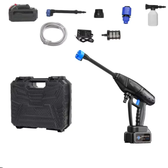 Мощная автомойка высокого давления 5 режимов 24V (2 аккумулятора) в кейсе Винница