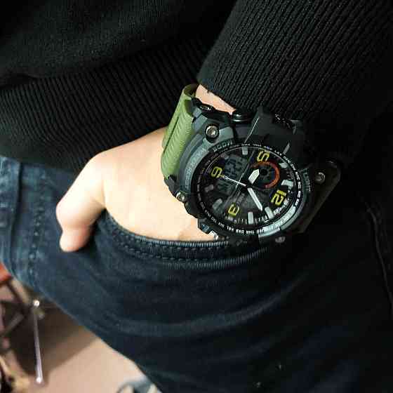 Тактичні годинники для ЗСУ SKMEI, Стильні армійські годинники Багатофункціональні військові NS-44 Івано-Франківськ