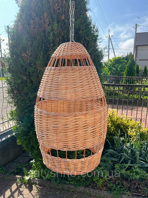 Люстра із лози плетена Київ - фото 2