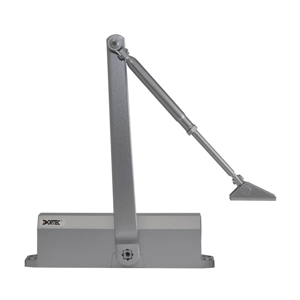 Дверний доводчик Dortec DT-65H Silver з фіксацією дверей у відчиненому положенні (63-00056) Київ - фото 3