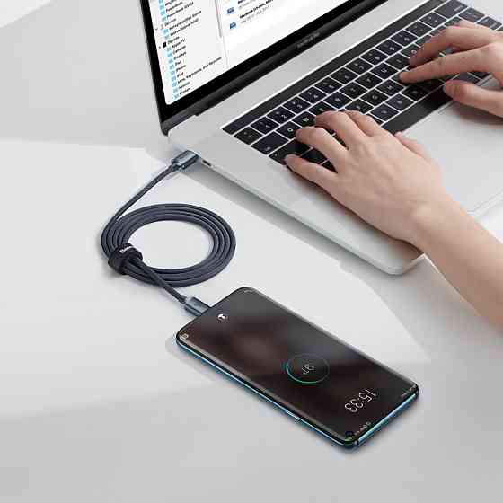 Кабель Baseus Crystal Shine Series Type-C to Type-C 100W 1.2м чорний Львів
