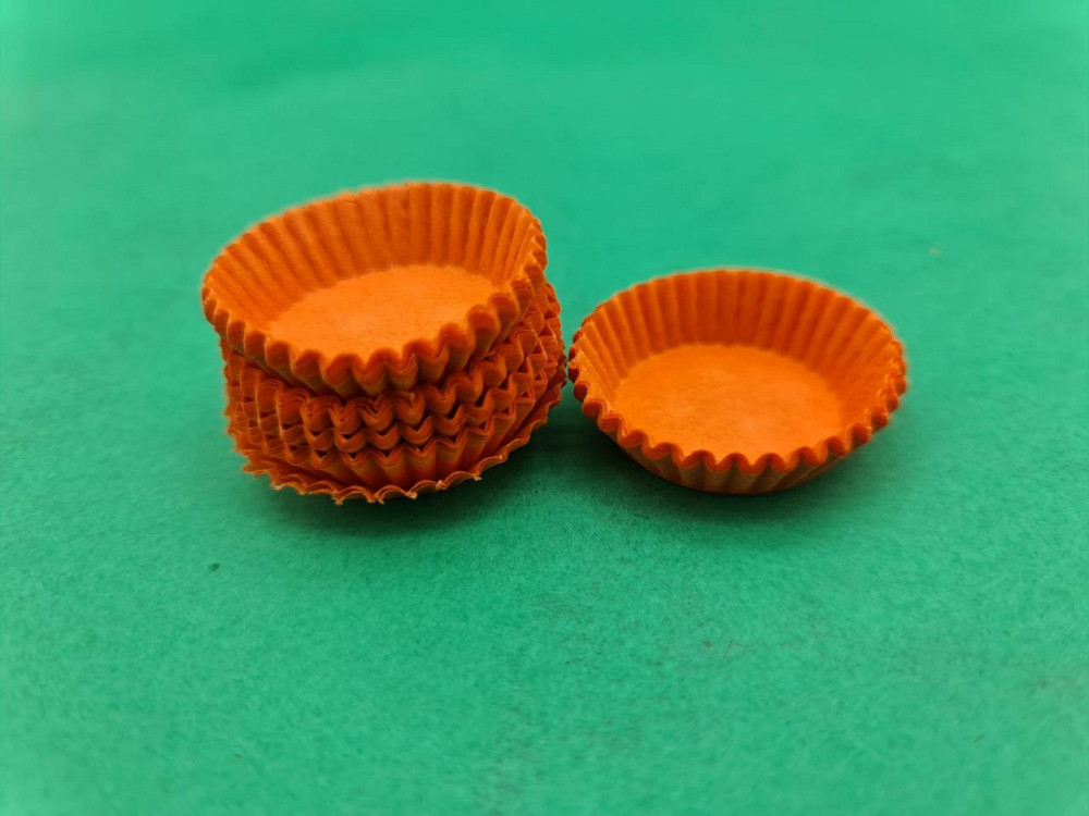 Тартолетка для кексів "Кругла помаранчева"D30 H9,5 (100шт)/3а/ (1 уп.) Харків - фото 1