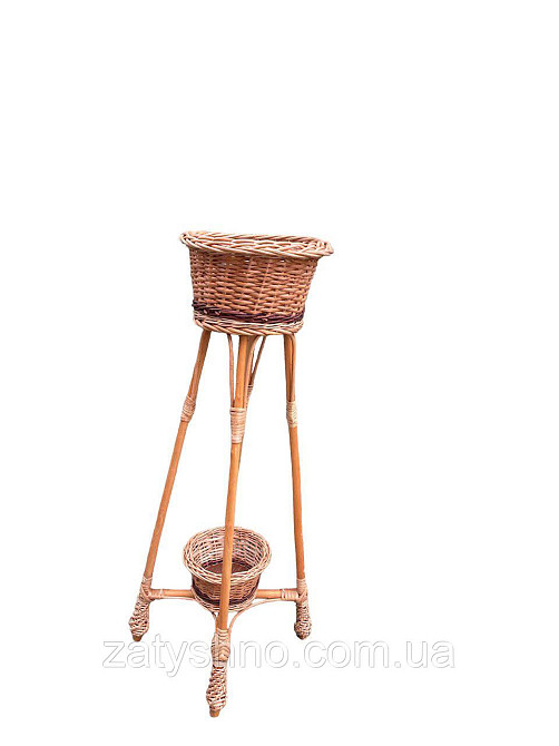 Підставка для вазону плетена з лози Київ - фото 5