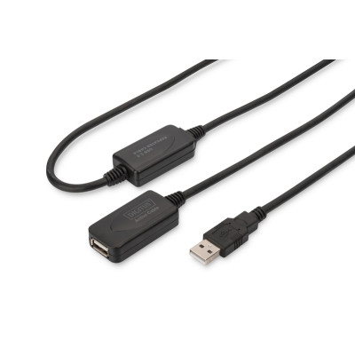 Дата кабель USB 2.0 AM/AF 20.0 m active Digitus (DA-73102) Винница - изображение 1
