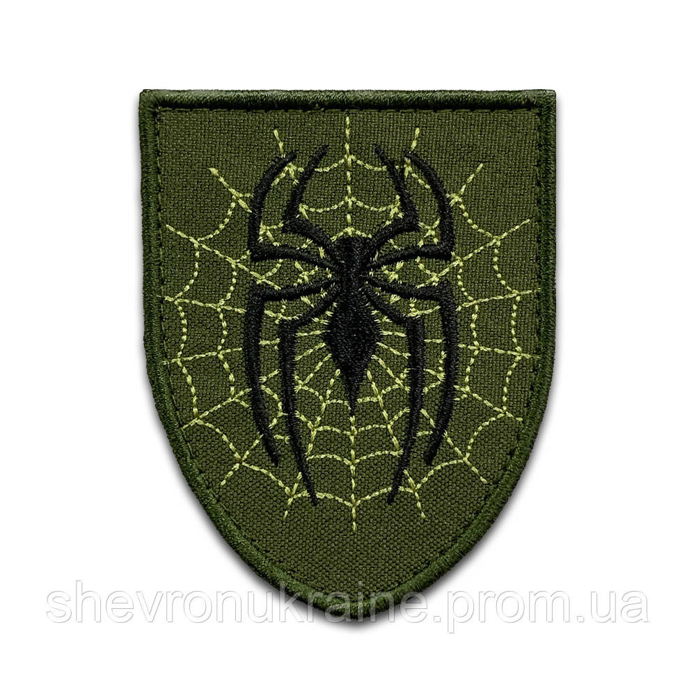 Шеврон ПАВУК (Форма щит. На липучці) Розмір 9x7см Київ - фото 8
