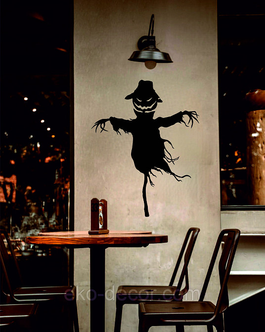 Декоративне настінне Панно «Пугало. Гелловін », Декор на стіну 110*87 см, Чорний Київ - фото 6