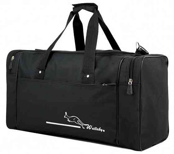 Сумка спортивная Wallaby 3050 30х55 черная S305001 Киев