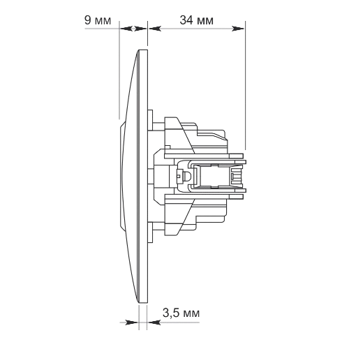 BINERA срібний шовк Розетка внутрішня 1-а Videx Житомир - изображение 5
