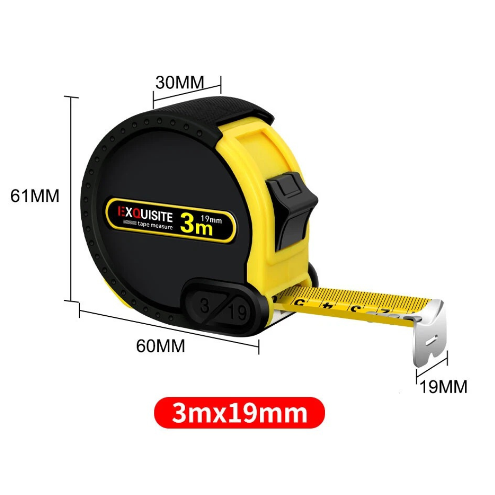 Рулетка будівельна вимірювальна 3м, протиударна подвійна з метричною і дюймовою системою, прогумована Кам'янець-Подільський - фото 4