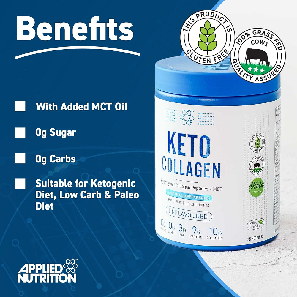 Колаген Applied Nutrition Keto Protein Powder Hydrolysed Collagen Peptides 325 g Луцьк - фото 3