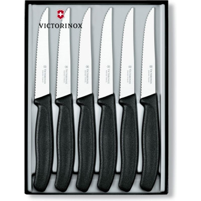 Набір ножів Victorinox SwissClassic Steak Set 6 шт Black (6.7233.6) Вінниця - фото 1
