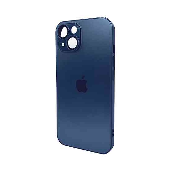 Чохол для смартфона AG Glass Matt Frame Color Logo for Apple iPhone 15 Navy Blue Київ