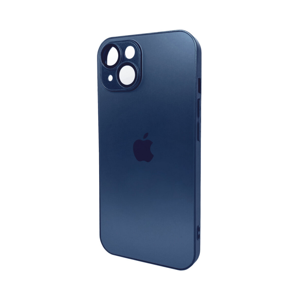 Чохол для смартфона AG Glass Matt Frame Color Logo for Apple iPhone 15 Navy Blue Київ - фото 1