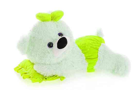 Плюшевая мишка Малышка Алина белый с лимонным 45 см Киев