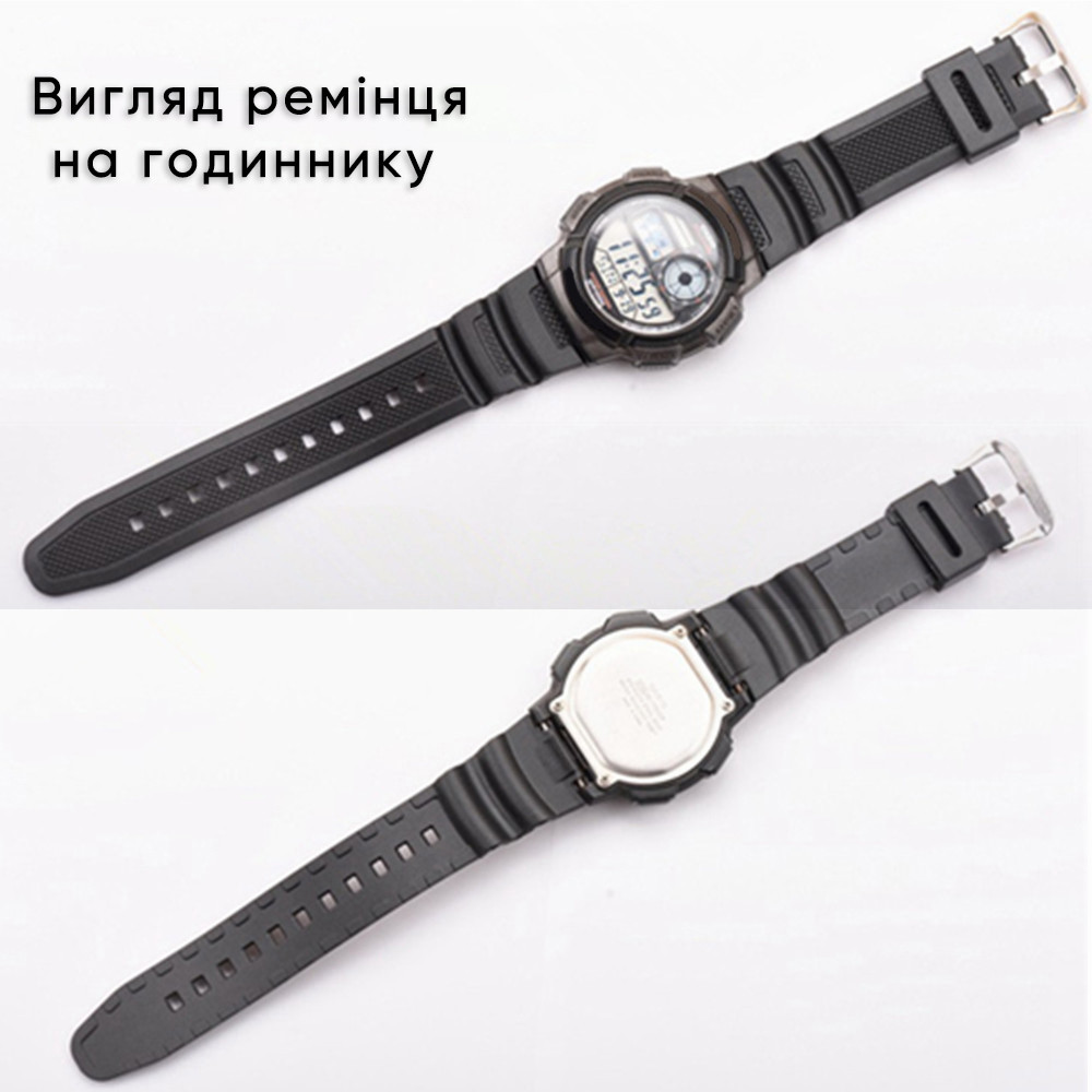 Ремінець для Casio G-Shock AE-1000/1200 Red BK Київ - фото 7