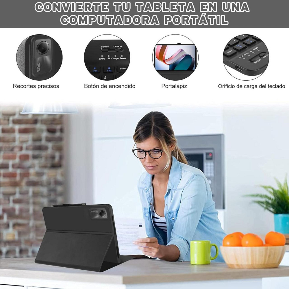 Чехол с блютуз клавиатурой для Redmi Pad 10.61 / Xiaomi Redmi Pad L83 10.61 Днепр - изображение 7