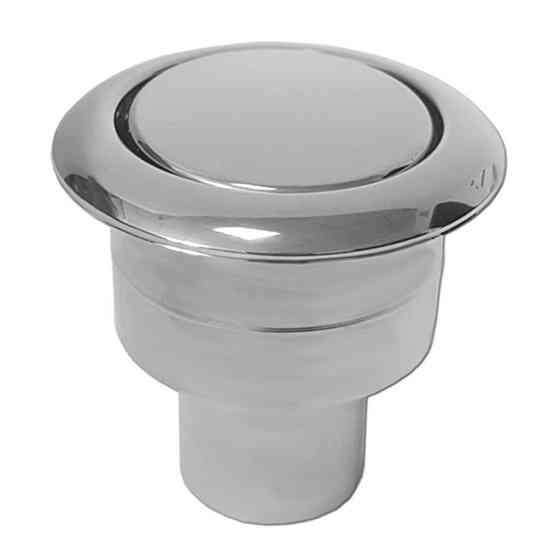 Кнопка одинарная в стойку унитаза 68.00 металл Харьков