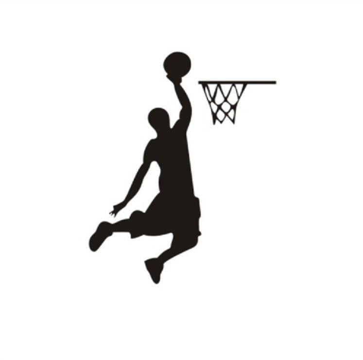 Наклейка на вимикач "Баскетболіст" - розмір стікера 14*11см Київ - фото 2