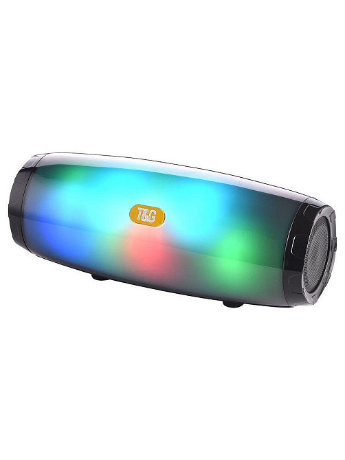 Портативна Bluetooth колонка TiG TG165C 7681 з водозахистом, LED-підсвіткою та потужним звуком Одеса - фото 3