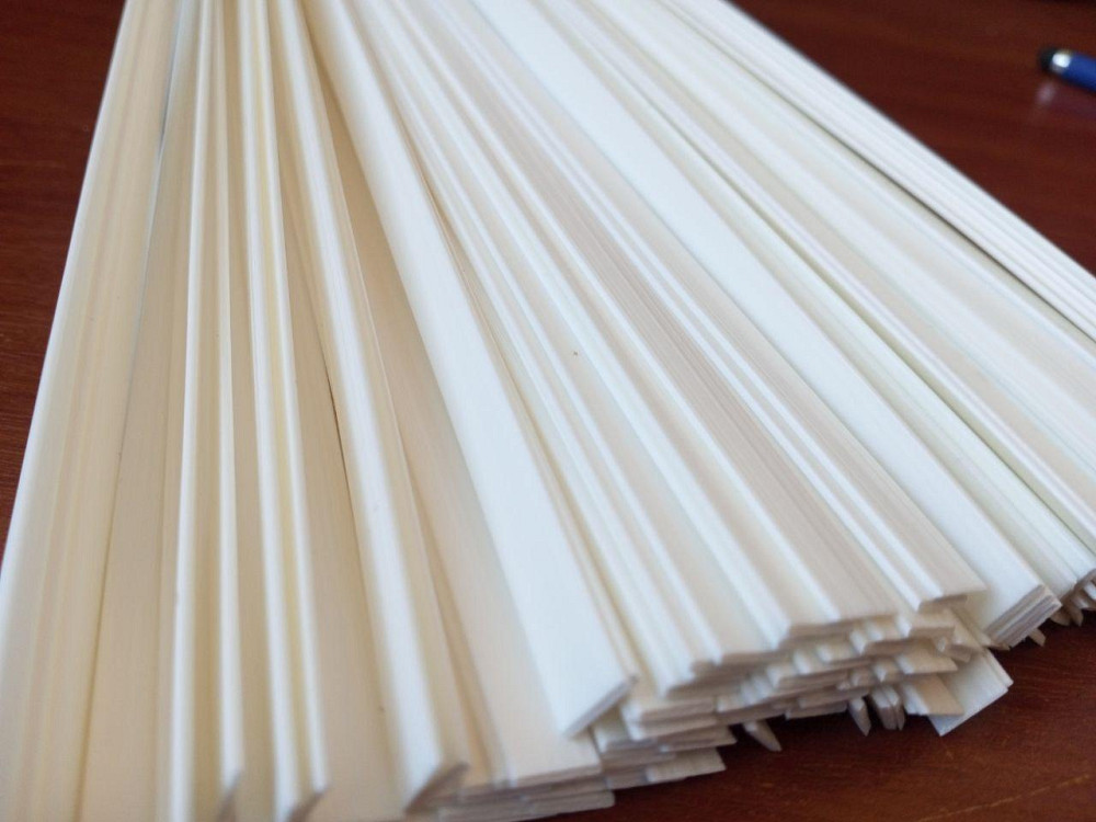 Пруток Шнур для пайки пластику - ABS - білий (акрилонітрил + бутадієн + стирол) пластина шириною 8мм Полтава - фото 1