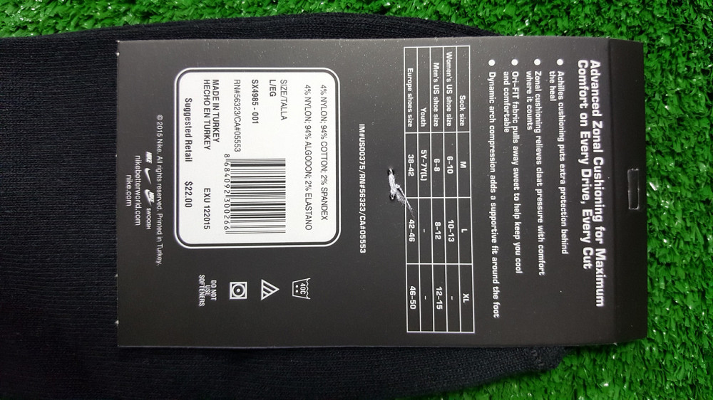 Шкарпетки демісезонні бавовна середня Nike Туреччина розмір 42-45 асорті Київ - фото 2