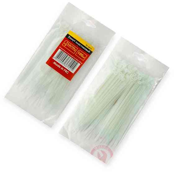 Хомут 250 x 3,6 білий пластиковий Мукачево