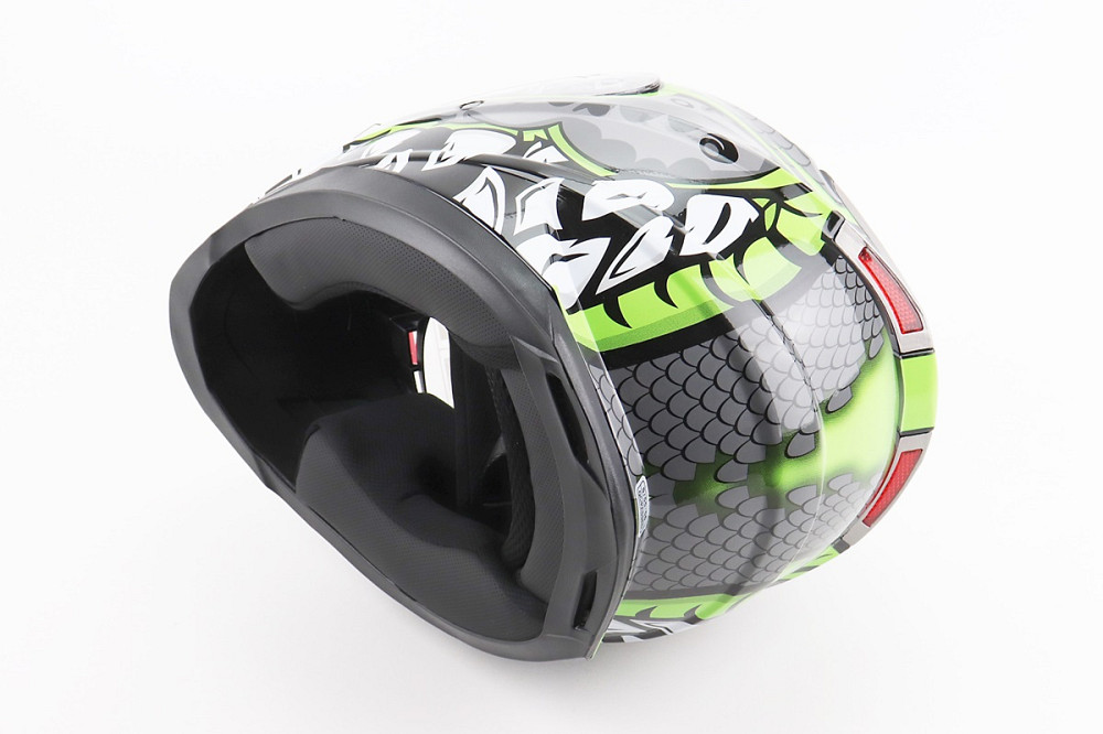 Шолом інтеграл, закритий BLD-M62 S (55-56см), СІРИЙ/НЕОНОВО-ЗЕЛЕНИЙ "T-Rex" Київ - фото 2