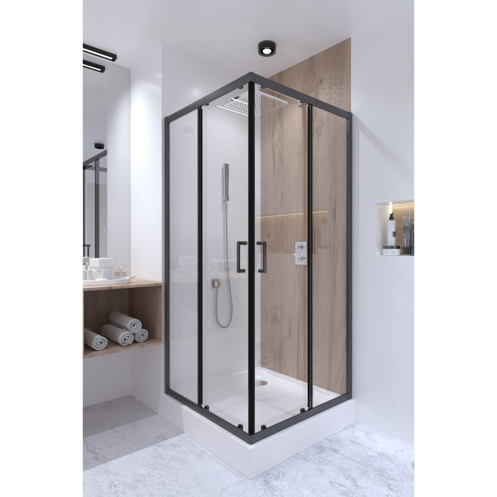 Душевая кабина Qtap Taurus BLA1099SC6 90х90 см, стекло Clear 6 мм покрытие CalcLess, без поддона Киев - изображение 8