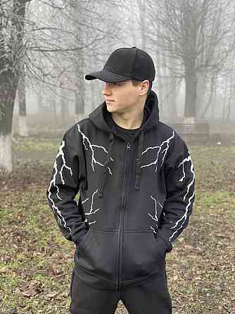 Преміум зіп худі з рефлективними блискавками Чернівці