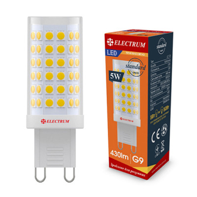 Лампочка Electrum 5W Cer LC-15 G9 3000K (A-LC-1897) Вінниця - фото 2