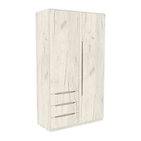 Шкаф Дельта 1, Дуб Крафт Білий, 1200х550х2100 Львов