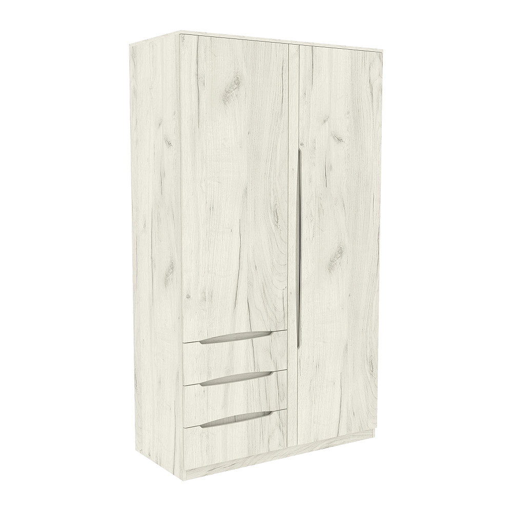 Шкаф Дельта 1, Дуб Крафт Білий, 1200х550х2100 Львов - изображение 1