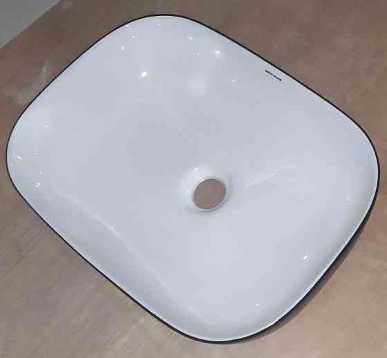 Раковина накладна Mixxus Premium DIVERSE-0112 WHITE-BLACK 455х325х135mm   ( MP6542 ) 29006 Харьков