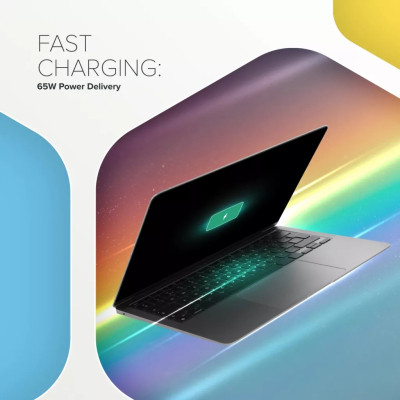 Зарядное устройство Canyon HEXAGON 65 GaN 65W 2xPD 1xQC EU White (CND-CHAHEX65W) Винница - изображение 9