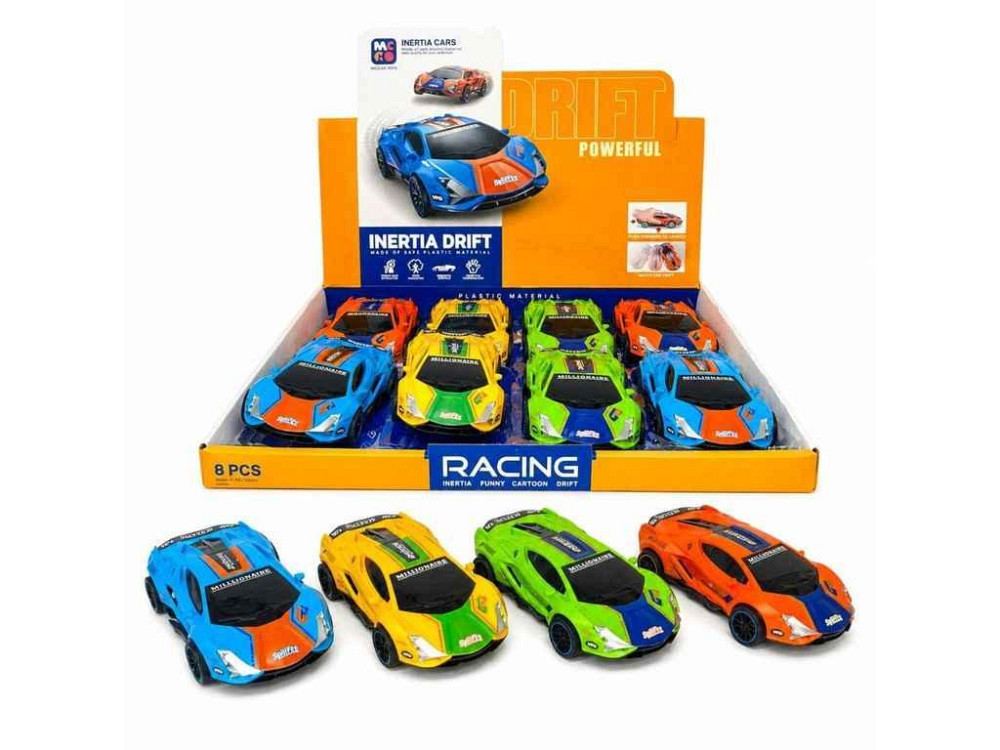 Машинка Racing 8шт 3,5*16*8см помаранчева ТМ КИТАЙ Київ - фото 1