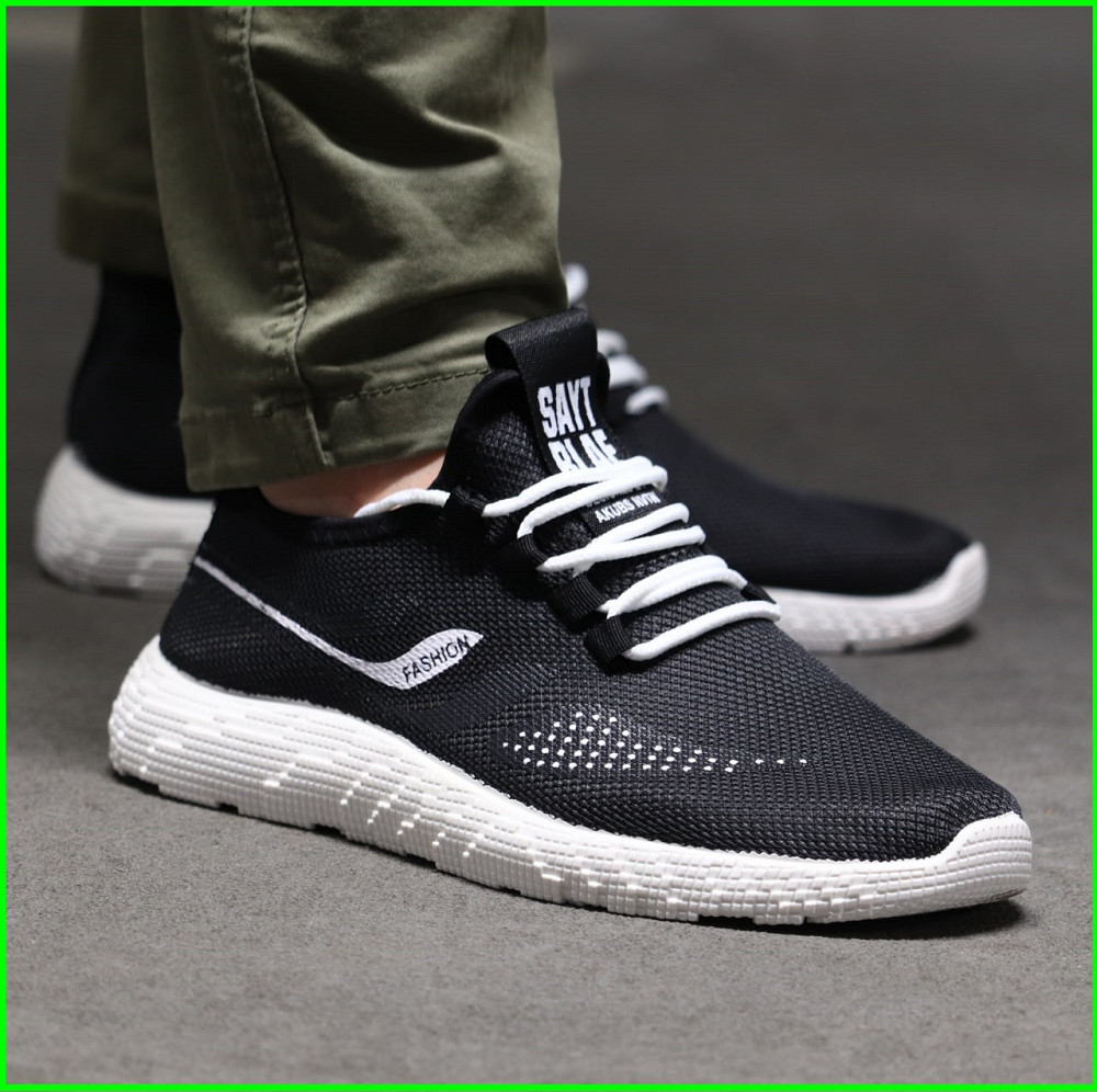 Кросівки Чоловічі Чорні Тканинні Boost Пінка (розміри: 40,41) Дніпро - фото 4