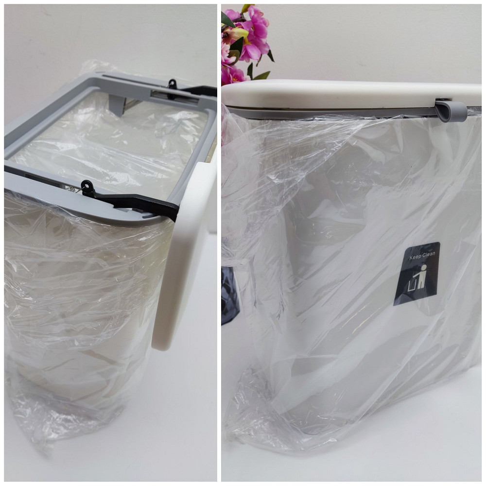 Підвісний сміттєвий бак кришкою кухонний Луцьк - фото 1