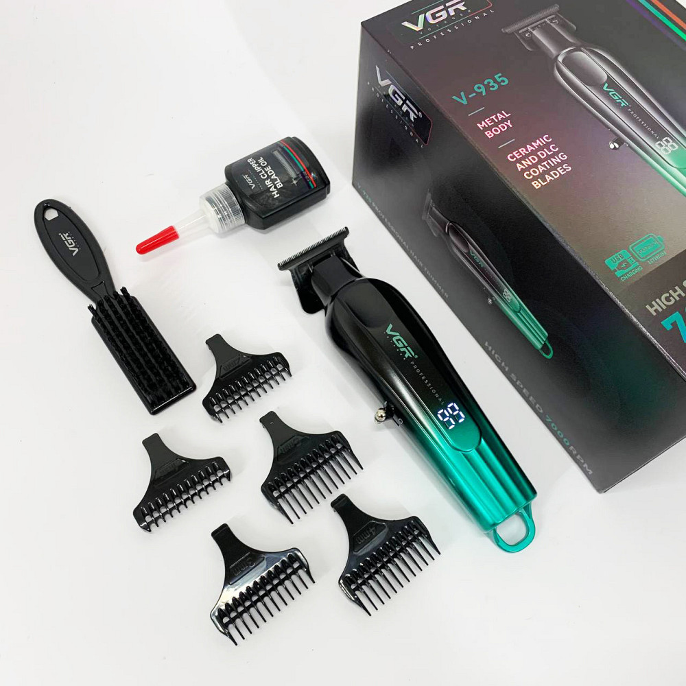 Машинка для стрижки голови, Професійний бездротовий триммер, Професійний тример для гоління FI-46 Київ - фото 4