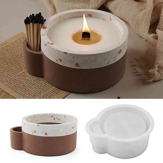 Силиконовая форма для изготовления свечек и других изделей из воска 17,6 x 15 x 7 см 