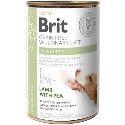 Консервы для собак Brit GF VetDiets Dog Diabetes 400 г (8595602535910) Винница - изображение 1