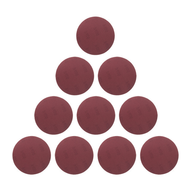 Круг наждачной на липучке 125 мм, бумага класс E, плотность 220 г/м2, К400, 10 ед. INTERTOOL BT-0569 Киев - изображение 4