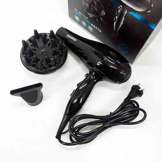 Мощный фен для волос Gemei GM-103 2200 Вт, Фен для волос с режимами Профессиональный оригинал AC-53 Львов
