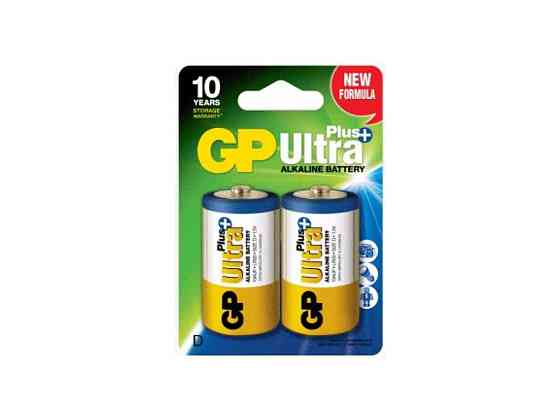 Батарейка лужна LR20/D Ultra Plus Alkaline 1.5V 13AUP-U2 2шт (блістер) ТМ GP Київ