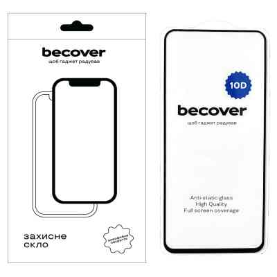 Стекло защитное BeCover Xiaomi Redmi 13 10D Black (711516) Винница