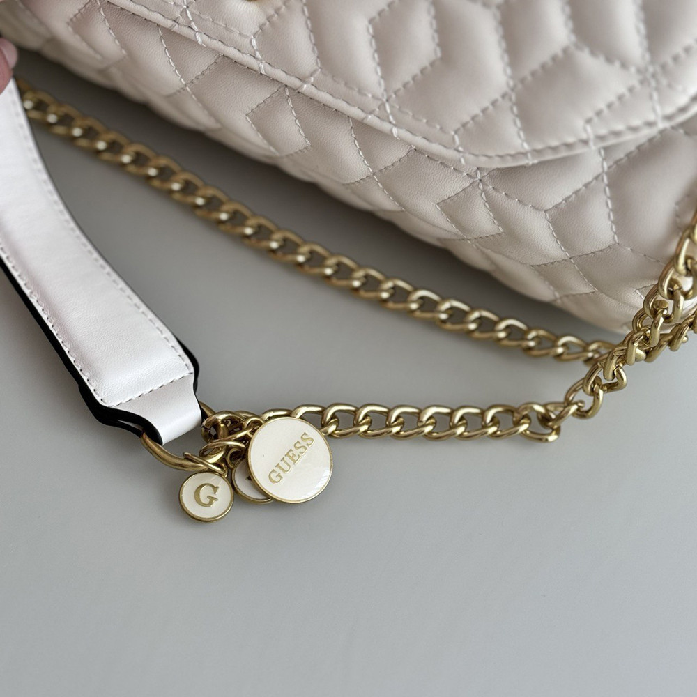 Женская сумочка Guess на плечо (787080) белая Киев - изображение 2